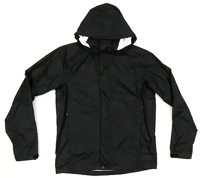 Marmot Precip Black Hooded Full Zip Windbreaker Wind Rain Coat Jacket S • $74.99
