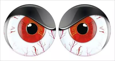 Shotgun Bug Catcher Scoop Supercharged Air Intake Red Eyes Vinyl Stickers Pair • $33.99