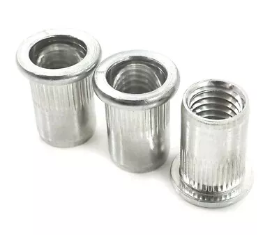£2.15 • Buy Aluminium Rivnuts Open Threaded Rivet Nuts Flange Serrated M3 M4 M5 M6 M8 M10