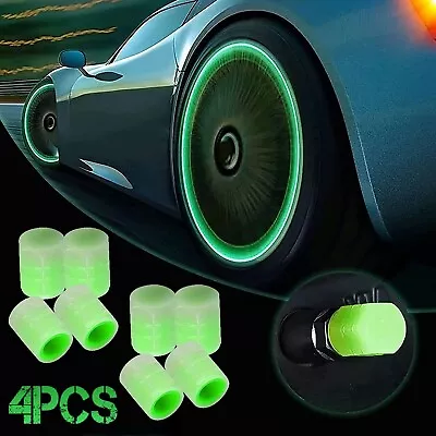 Glowing Car Luminous Wheel Tire Caps Tyre Air Valve Stem Covers Car Accessories • $6.99