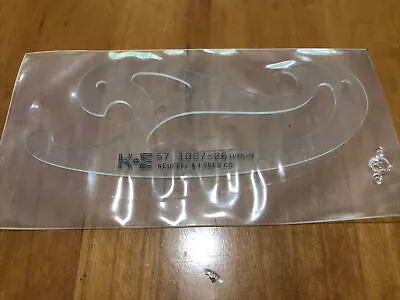 K&E 57 1007-26 Luxylite Drafting Tool Irregular Curves Transparent • $14.99