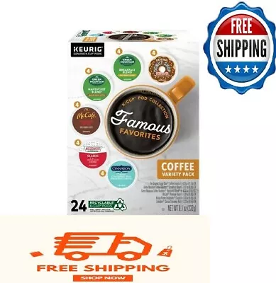 Keurig Famous Favorites Coffee Variety Pack Single Serve K-Cup Pods 24 Count • $14.99