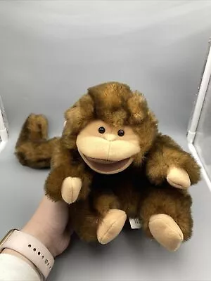 Folkmanis Monkey Full Hand Puppet Long Tail Soft Plush Stuffed Animal Brown  • $20