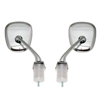 Chrome Steel Pair Fender Mirrors New Set For Mg Magnette Za Zb 1953 - 1969 Lh Rh • $80.57