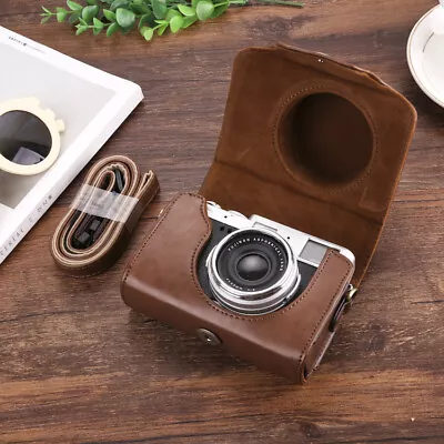 Leather Camera Full Case Bag Fit For Fujifilm X10 X20 X30 X100 X100S X100T X100F • $21.23