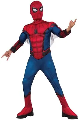 Rubie's Marvel Deluxe Spider-Man Home Coming Padded Costume Child Large 8-10 • £11.99