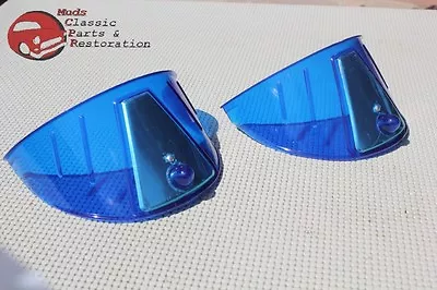 Blue Headlight Headlamp Visor Bulb Trim Poker Golf Hat Cover Custom Car Pickup • $22.52
