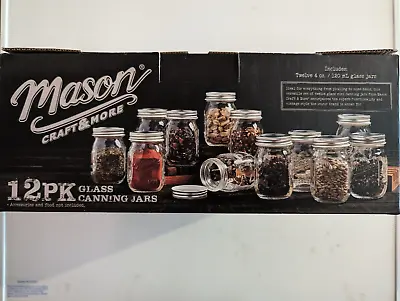 Mini Mason Jar 4oz 12PK • $29