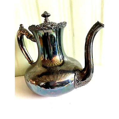 Vontage  Sikverplated Teapot  Large  7.5   • £18.92