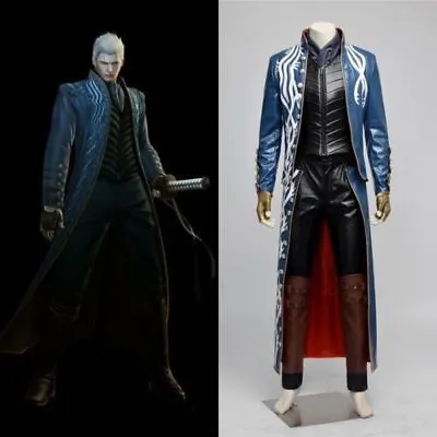 New Devil May Cry Vergil Dante Cosplay Costume Neutral Outfit Custom Made#587 • $105.35