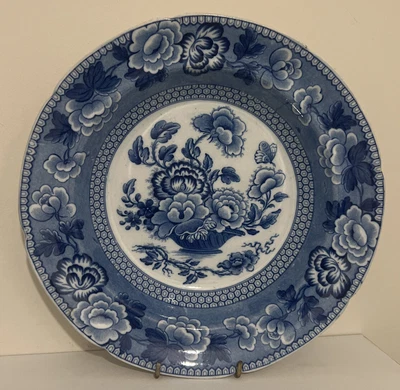 £2 • Buy Antique English Pottery - Blue & White Transfer Pearlware Glazed Soup Plate