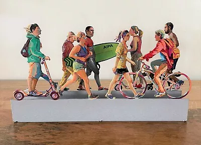 $260 • Buy Pop Art Metal Sculpture By David Gerstein   Urban Walk  