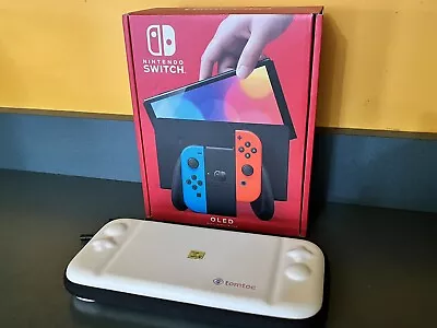 Nintendo Switch OLED Handheld Console - 64GB + 256GB With Case Bundle • $299