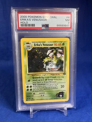 $89.99 • Buy 2000 Pokemon PSA 7 NM Erika's Venusaur #4/132 Gym Challenge Near Mint Holo Rare