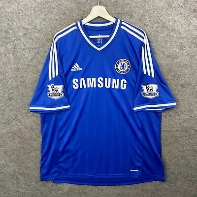£29.99 • Buy Chelsea Football Shirt Mens XXL Blue Home Jersey Top Premier League Badges 2013