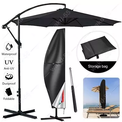 £5.75 • Buy Heavy Duty Parasol Banana Umbrella Cover Cantilever Outdoor Patio Shield Oxford