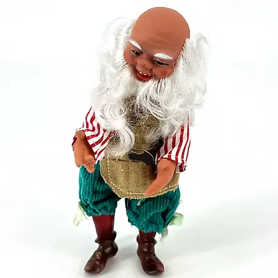 Vintage Posable Norwegian Norge Christmas Doll Elf Gnome Nisse Latex 8” No Hat • $33.95