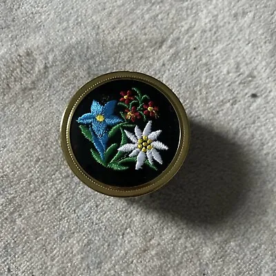 REUGE Swiss Musical Movement Edelweiss No 4287 Embroidered Flowers MUSIC BOX • $20