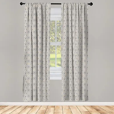 Nautical Curtains 2 Panel Set Anchors Ship Wheels Art • £23.99