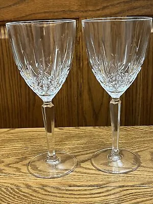 Waterford Marquis Sparkle Stemmed Crystal Wine Glasses Set Of 2 • $19.99