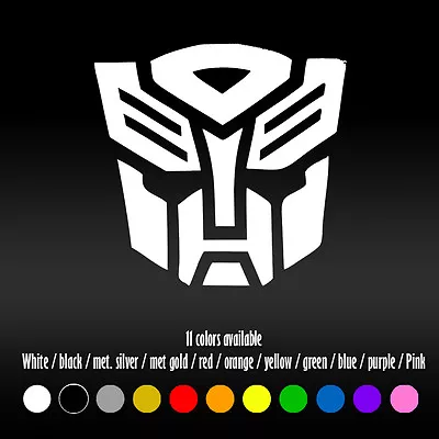 4  Transformers Autobot Cartoon Diecut Bumper Car Window Vinyl Decal Sticker • $7.66