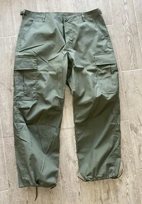 Vtg 60s Jungle Pants Poplin Military US Army Vietnam Era • $39.90