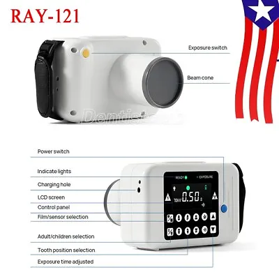 Portable Dental Image X-Ray Unit Compact Machine Fit Digital Sensor &X Ray Film • $660