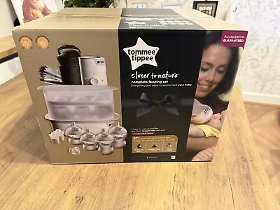 Tommee Tippee Complete Baby Bottle Feeding Set Newborn Closer To Nature 0m+ • £109.99