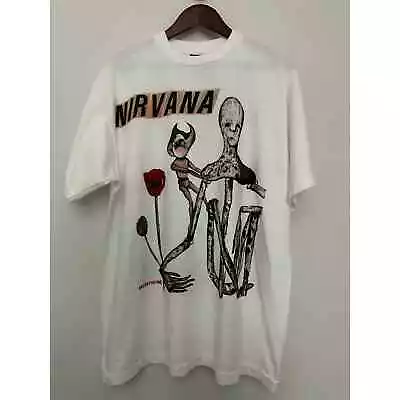 Nirvana Incesticide 1992 Vintage Reprint Single Stitch White T-shirt Giant Tag • $69