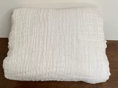 Pottery Barn Cloud Linen Blanket Full/Queen White • $119