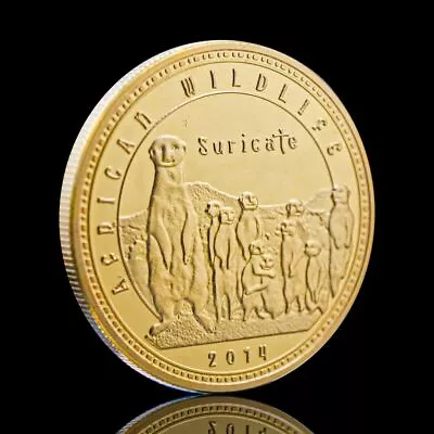 Zambia 1000 Kwacha 2014 UNC Suricate Africa Wildlife Gold Plated Coin • $6.90