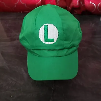 Super Mario Bros Luigi Hat For Costume Cosplay Adult Size OSFM Green • $11.88