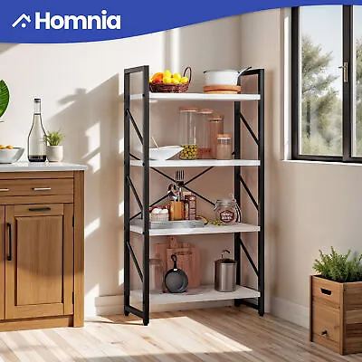 4 Tier Bookshelf Bookcase Standing Storage Open Shelf Rack Display Organizer • $55.99