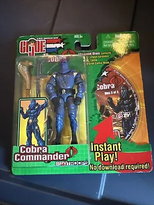 Vintage 2003 G.I. Joe Spy Troops Cobra Commander Figure  Sealed New MOC • $18