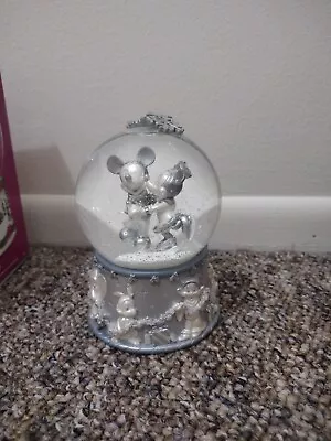 Disney Snow Globe Skating Mickey And Minnie Dancing • $15