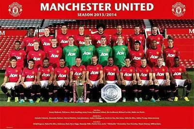 Manchester United Team Photo 2013-14 - Maxi Poster 61cm X 91.5cm New And Sealed • $11.81