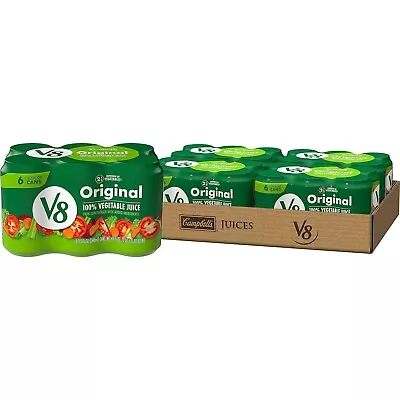 V8 Original 100% Vegetable Juice 11.5 Fl Oz Can (4 Cases Of 6 Cans) • $19.87