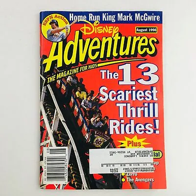 Disney Adventures Magazine August 1998 Home Run King Mark McGwire ESPN Action • $17.95