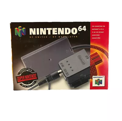 NINTENDO 64 N64 RF Modulator Box (EMPTY BOX WITH STORAGE INSERT ONLY) • $14.99