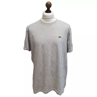 Lacoste Casual T-Shirt Grey Short Sleeve UK Men's Size XXL • £10.97