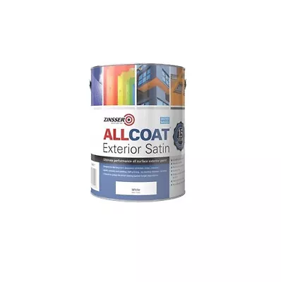 £26.25 • Buy Zinsser AllCoat (Water Based) Exterior Satin - All Colours - All Sizes