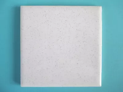 Vintage Salt & Pepper Speckle Gloss Ceramic Wall Tile Square 4-1/4  X 4-1/4  • $7