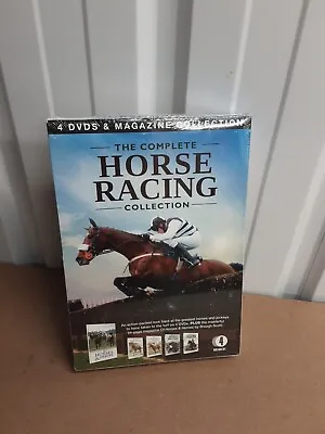 The Complete Horse Racing Collection 4 DVDs And 84 Page Magazine New And Sealed • £3