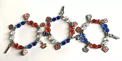 £1.65 • Buy Kings Coronation Stretchy Bracelet. Fit Large Child/Small Adult. 3 Versions