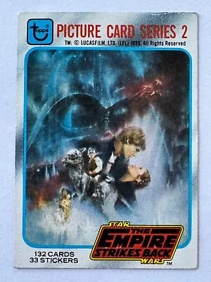 1980 Topps Star Wars The Empire Strikes Back Series 2 #133 Title Card • $0.99
