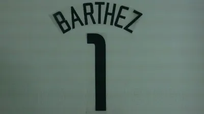 BARTHEZ #1 Manchester United Goalkeeper 2002-2003 Black Color Name Set • $17.74