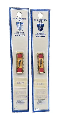 2 Vietnam Gallantry Cross Unit Citation Ribbons With Palm Gold Frame USAF Meyer • $6.95