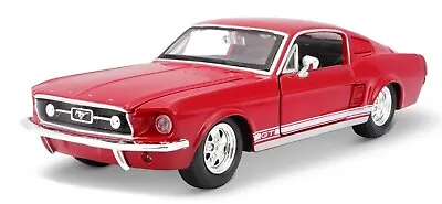 1967 Ford Mustang GT 1/24 Diecast Metal Model By Maisto - RED • $29.99