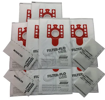 10 X FJM Type DUST BAGS  FILTERS For MIELE S4212 TURBO C3 Vacuum Cleaner Hoover • £12.92
