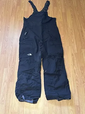 $75 • Buy The North Face Hyvent Bibs Ski Snow Pants Overalls Black Men's Medium M